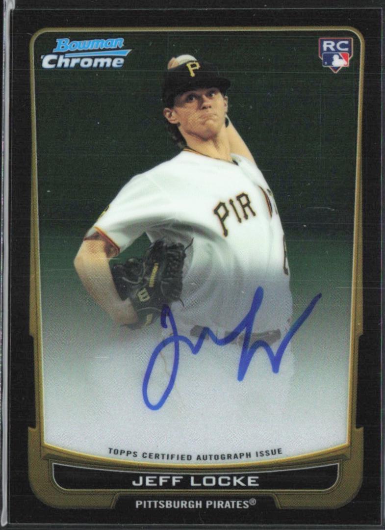 Jeff Locke [Red Refractor Autograph] #204