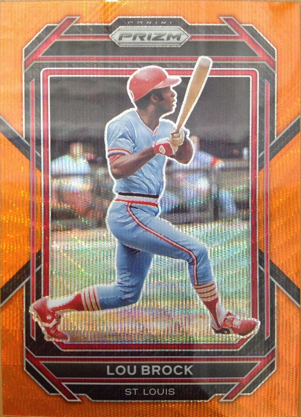 Lou Brock [Orange Wave] #34