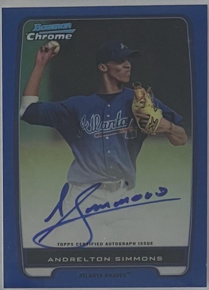 Andrelton Simmons [Blue Refractor Autograph] #BCP109
