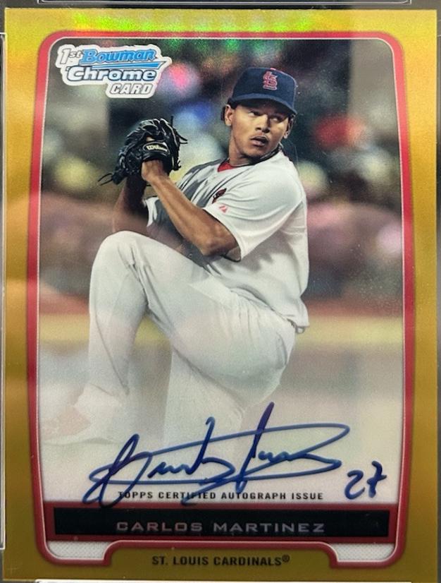 Carlos Martinez [Gold Refractor Autograph] #BCP108
