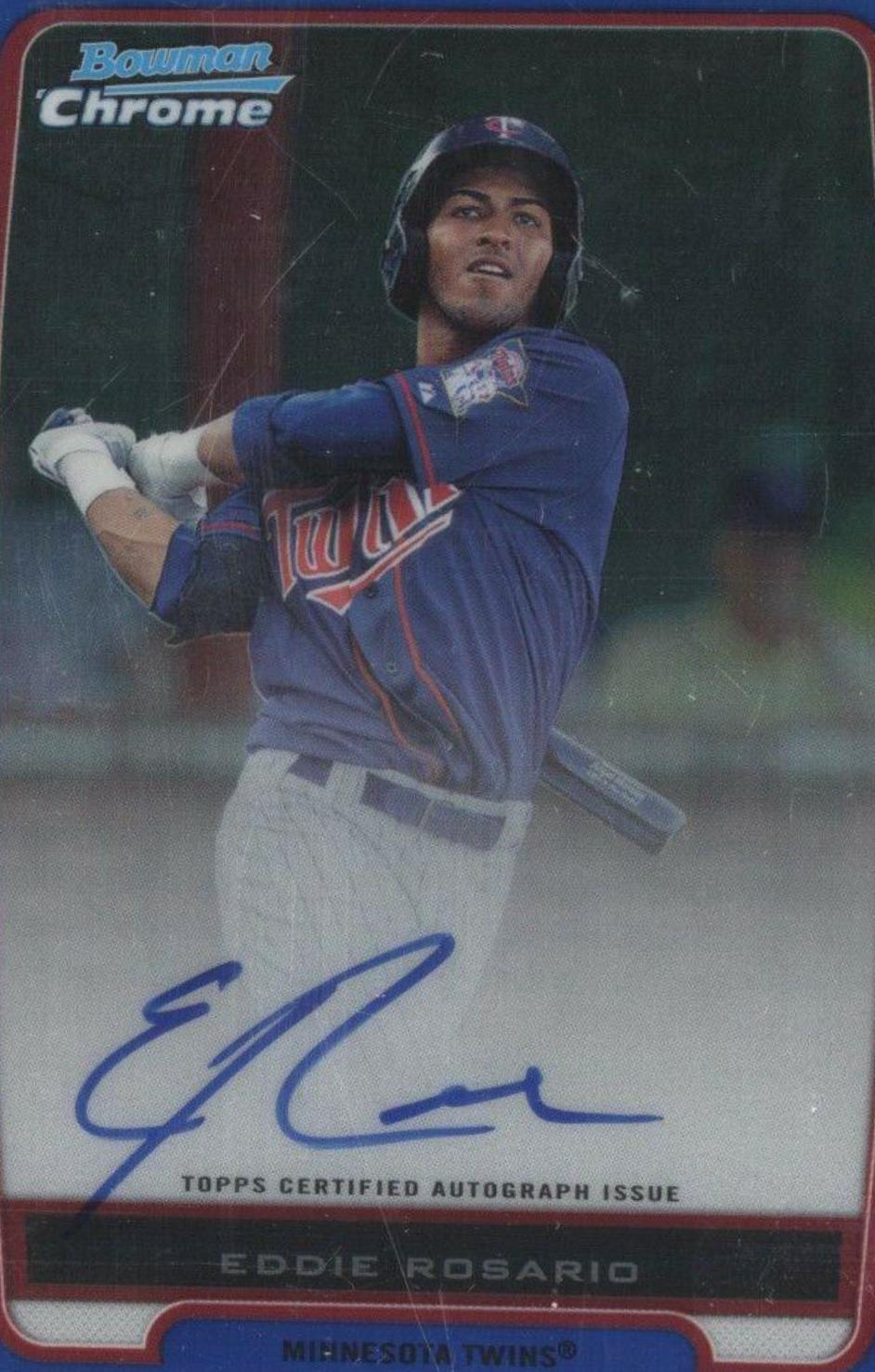 Eddie Rosario [Blue Refractor Autograph] #BCP9
