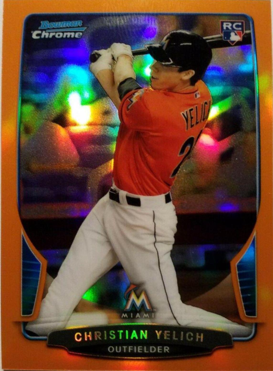 Christian Yelich [Orange Refractor] #318
