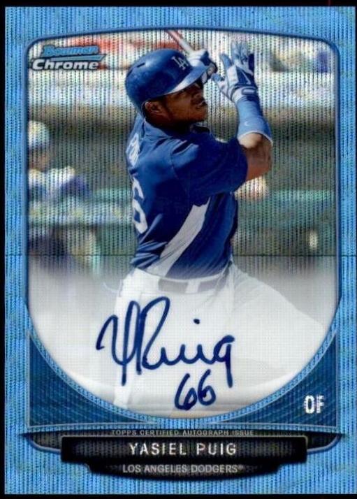 Yasiel Puig [Blue Wave Refractor] #BCAYP