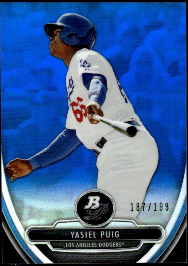 Yasiel Puig [Blue Refractor] #49