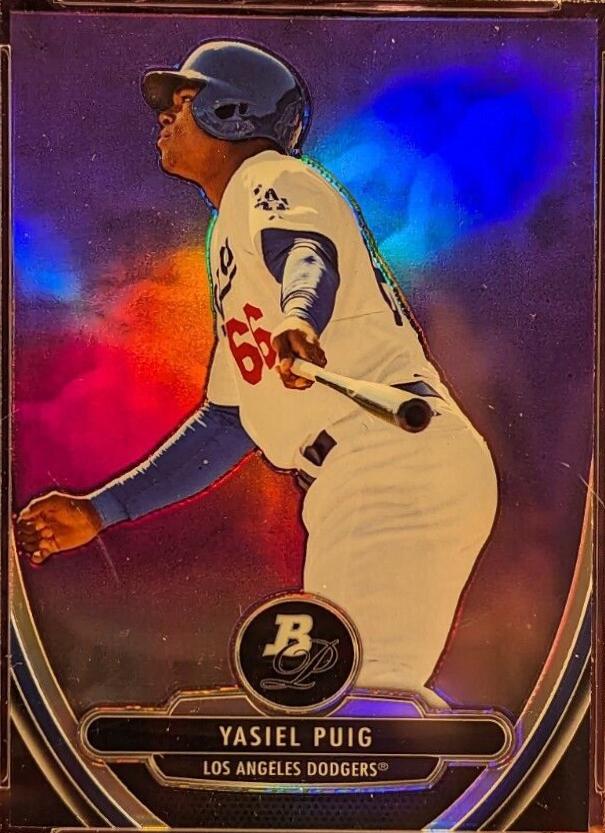 Yasiel Puig [Purple Refractor] #49