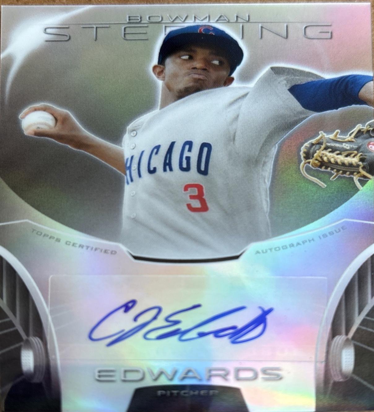 C. J. Edwards [Gold Refractor] #BSAP-CE