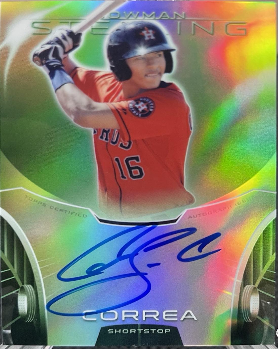 Carlos Correa [Green Refractor] #BSAP-CC