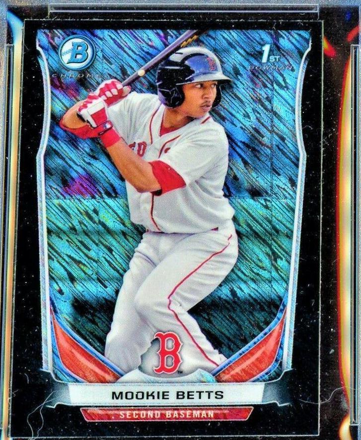 Mookie Betts [Black Shimmer Refractor] #138