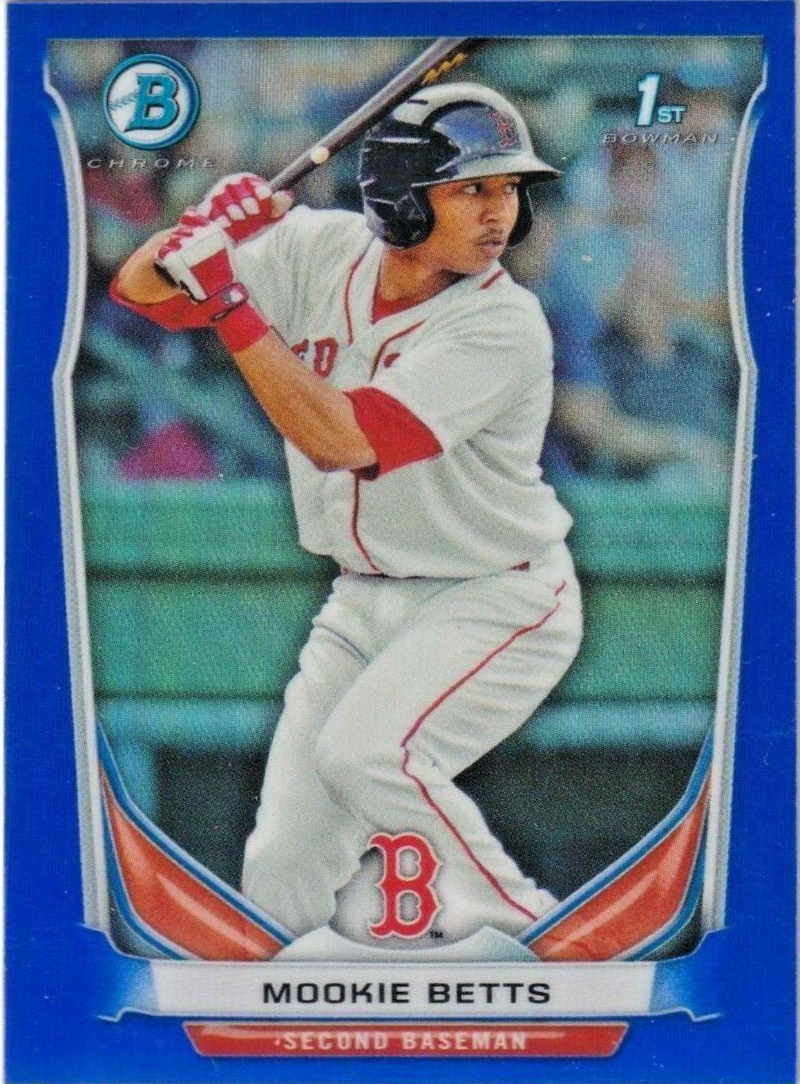 Mookie Betts [Blue Refractor] #138