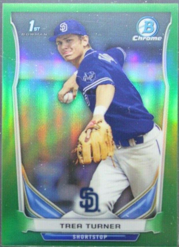 Trea Turner [Green Refractor] #300