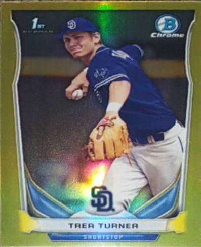 Trea Turner [Yellow Refractor] #300