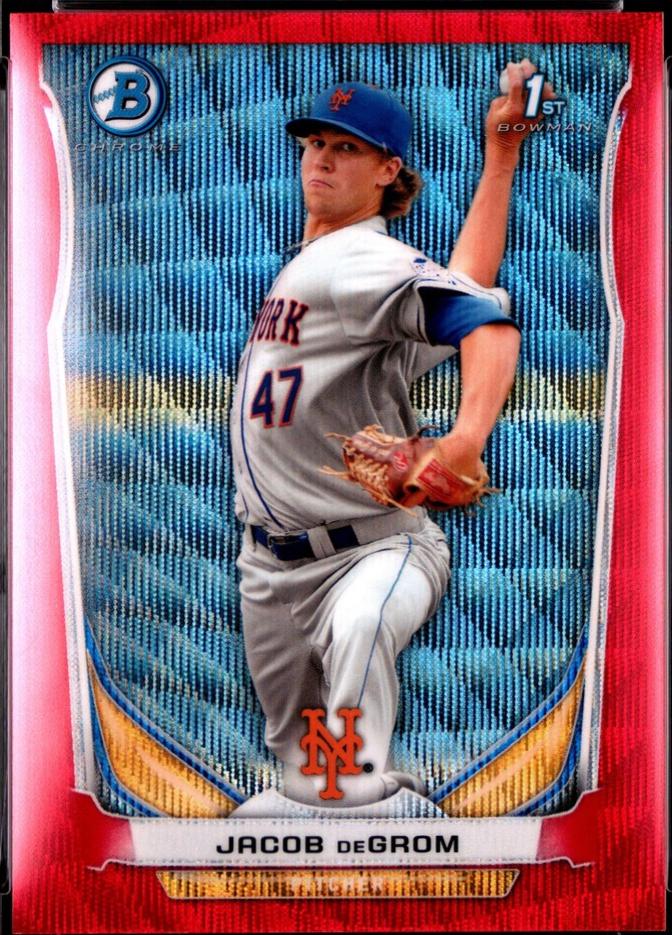 Jacob DeGrom [Red Wave Refractor] #BCP73
