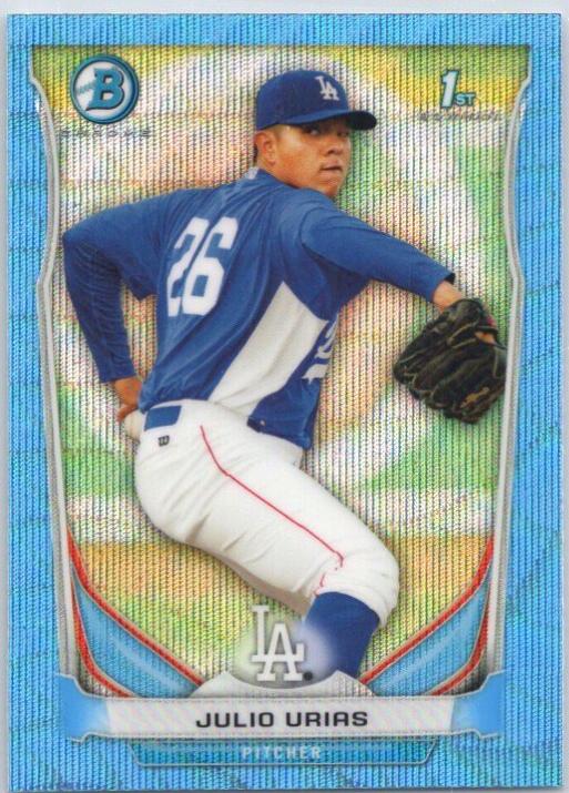Julio Urias [Blue Wave Refractor] #BCP6