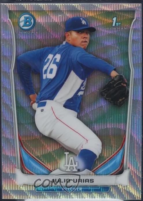 Julio Urias [Orange Wave Refractor] #BCP6
