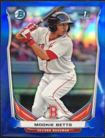 Mookie Betts [Blue Refractor] #BCP109