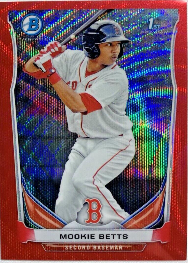 Mookie Betts [Red Wave Refractor] #BCP109