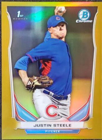 Justin Steele [Chrome Gold Refractor] #CDP120