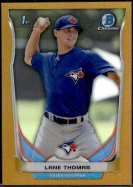 Lane Thomas [Chrome Gold Refractor] #CDP124