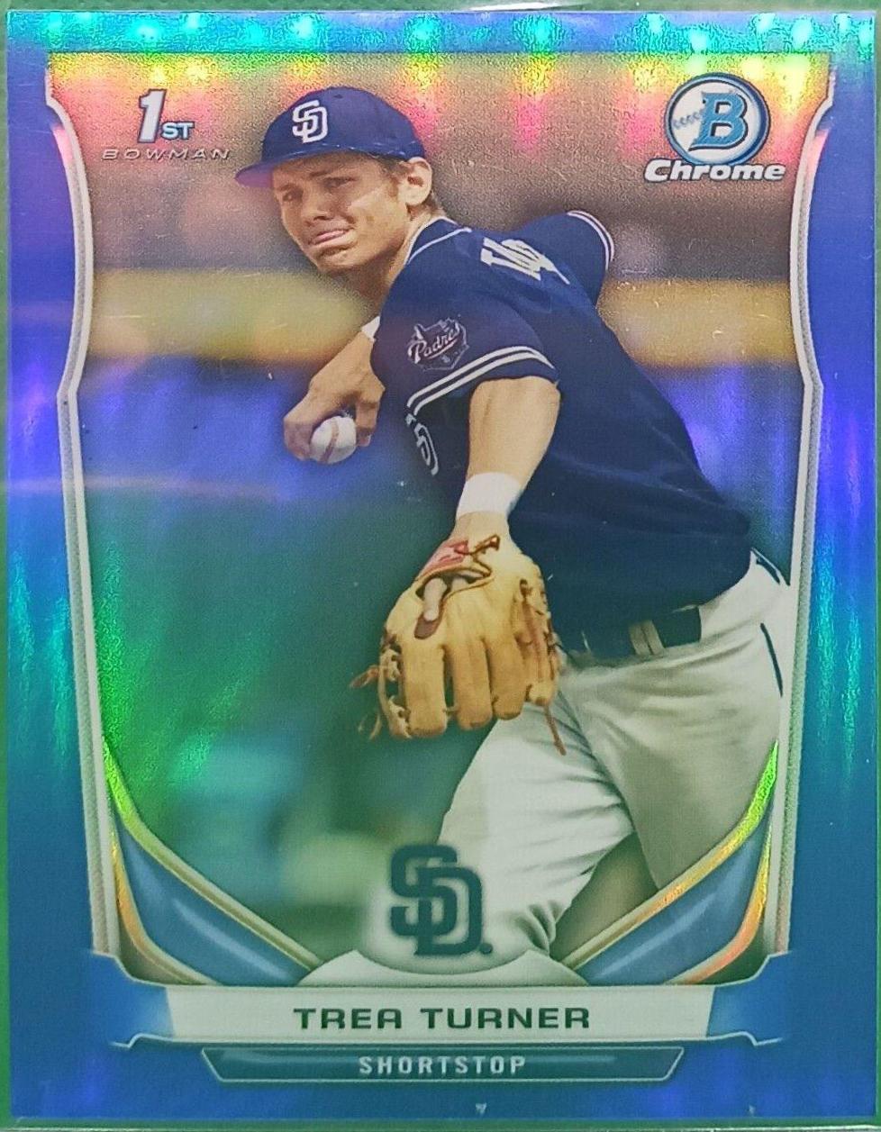 Trea Turner [Chrome Blue Refractor] #CDP10