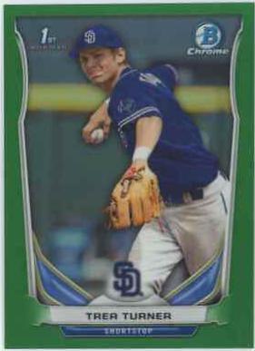 Trea Turner [Chrome Green Refractor] #CDP10
