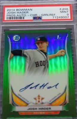 Josh Hader [Chrome Green Refractor] #JHA