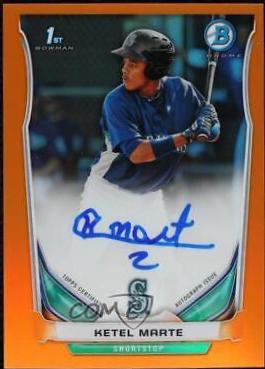 Ketel Marte [Chrome Orange Refractor] #KM