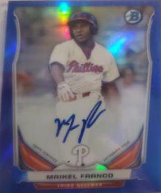 Maikel Franco [Chrome Blue Refractor] #MF