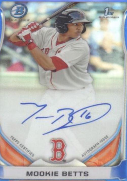 Mookie Betts [Chrome Blue Refractor] #MB