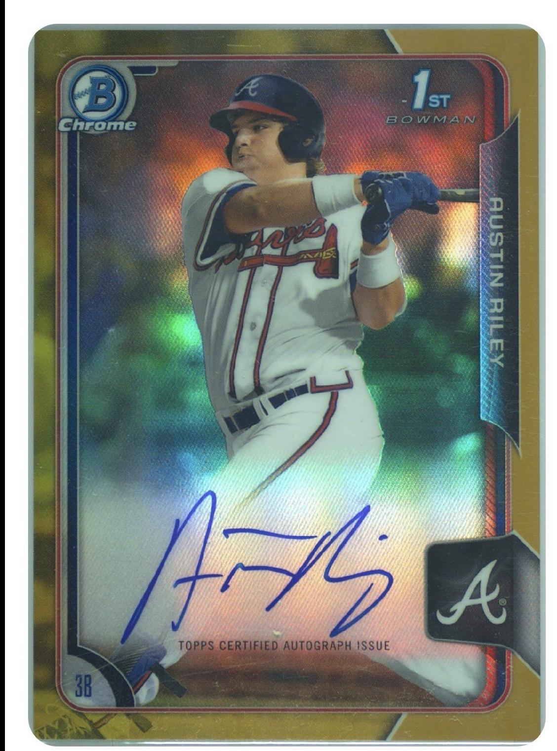 Austin Riley [Gold Refractor] #BCA-ARI