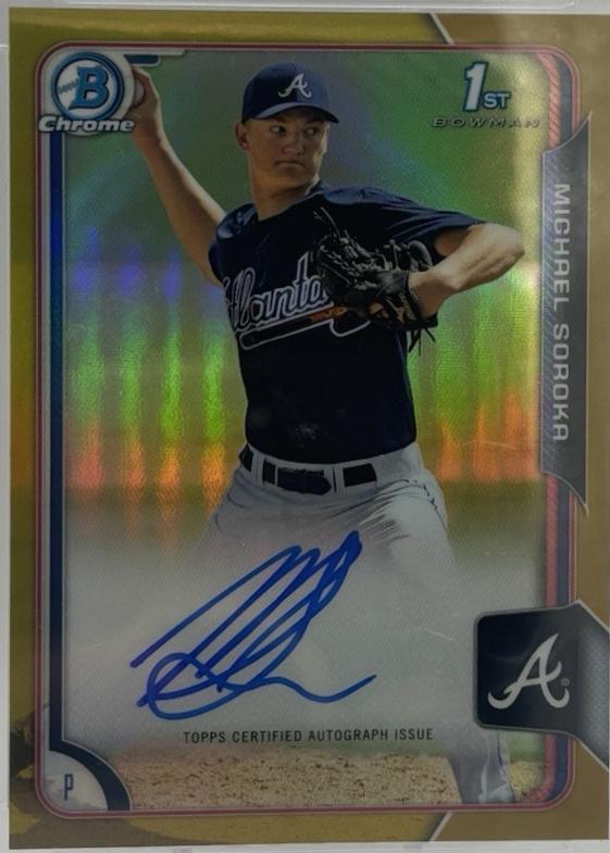 Michael Soroka [Gold Refractor] #BCA-MS