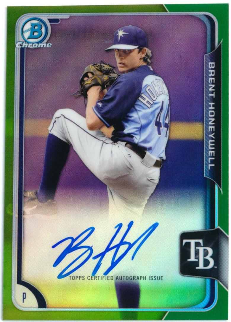 Brent Honeywell [Green Refractor] #BCAP-BH
