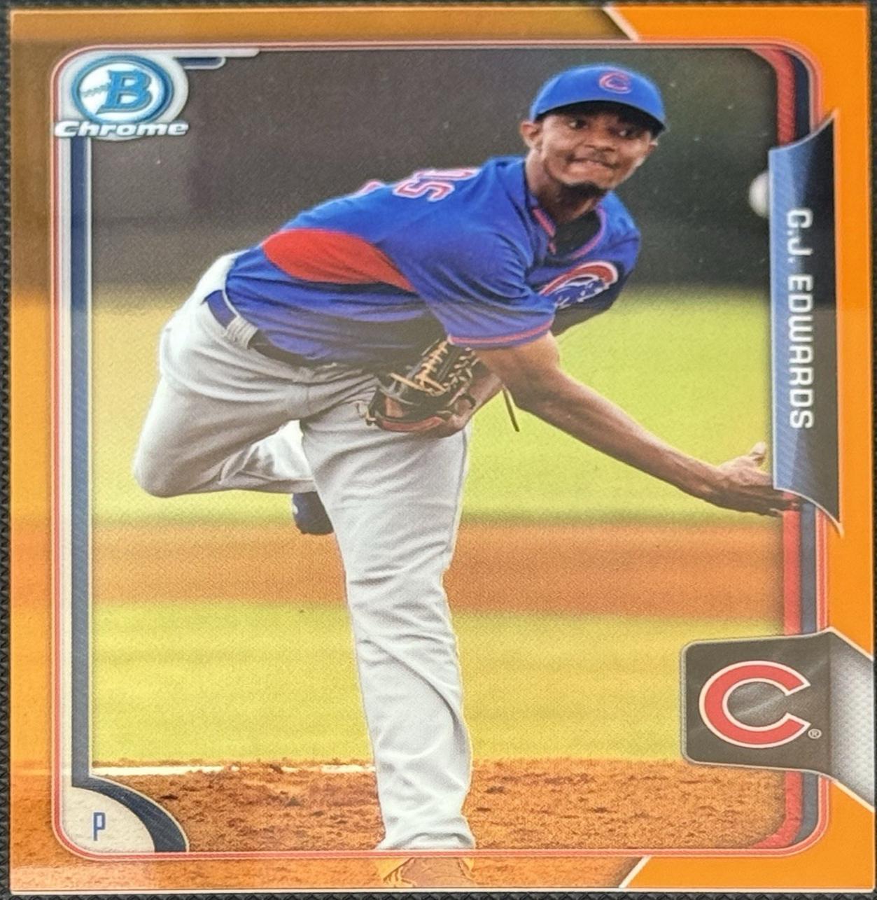 C.J. Edwards [Orange Refractor] #BCP156
