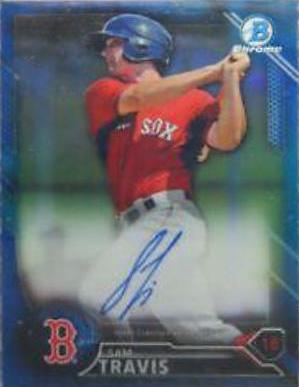 Sam Travis [Blue Refractor] #BCAP-STR