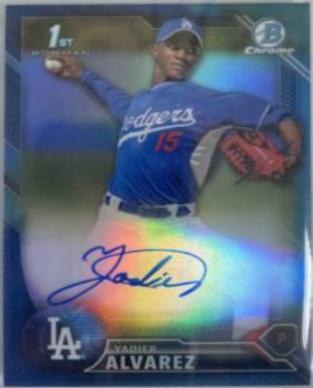 Yadier Alvarez [Blue Refractor] #CPA-YA