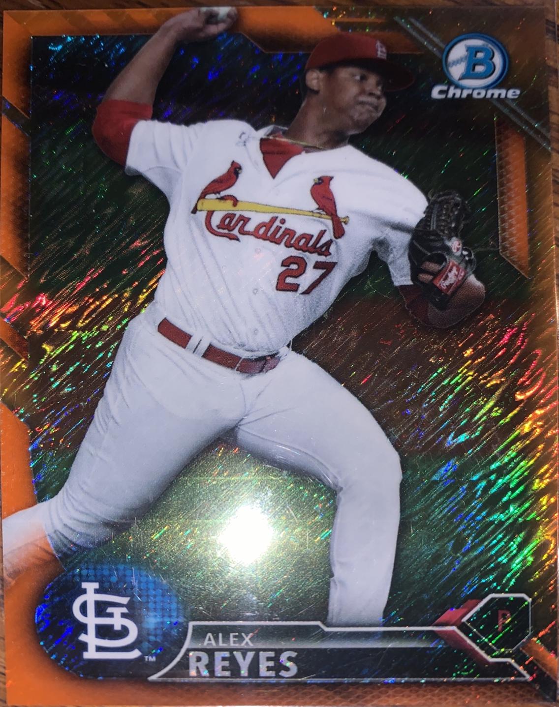 Alex Reyes [Orange Shimmer Refractor] #BCP-108