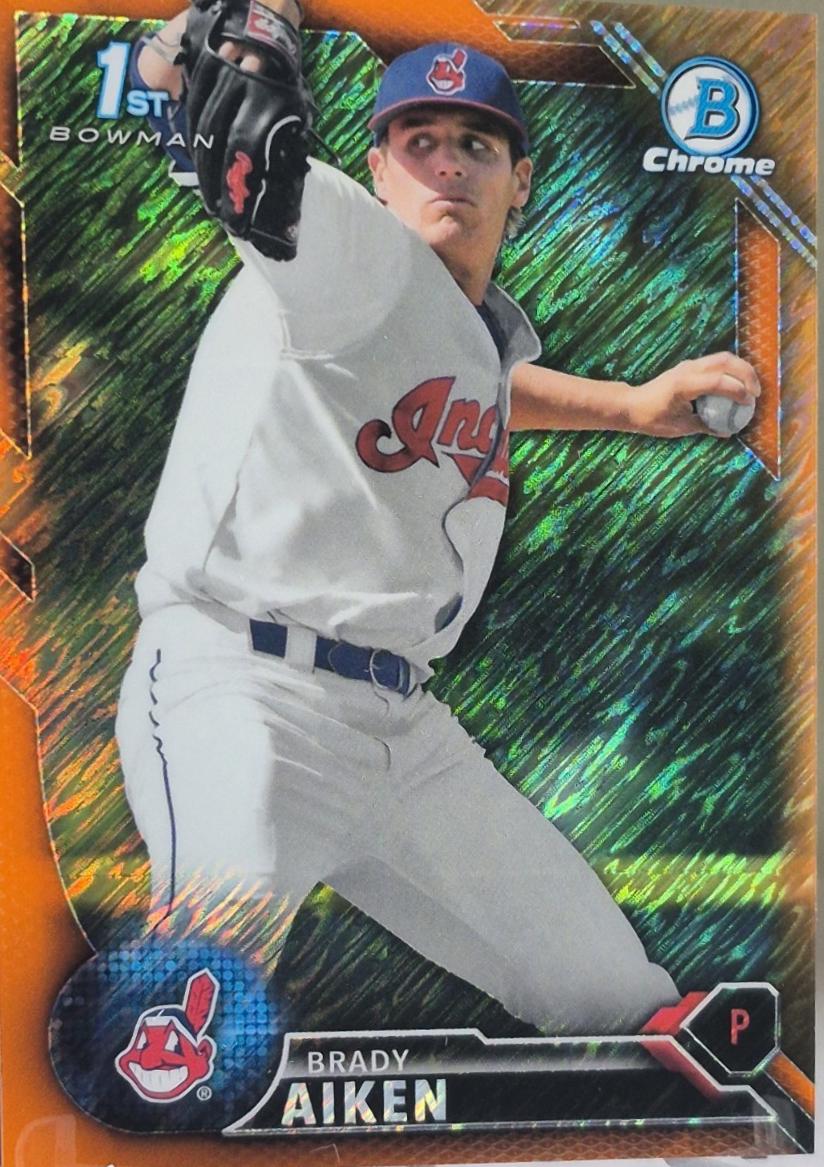 Brady Aiken [Orange Shimmer Refractor] #BCP-7