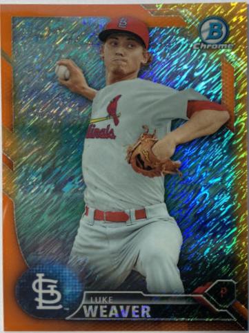 Luke Weaver [Orange Shimmer Refractor] #BCP-141