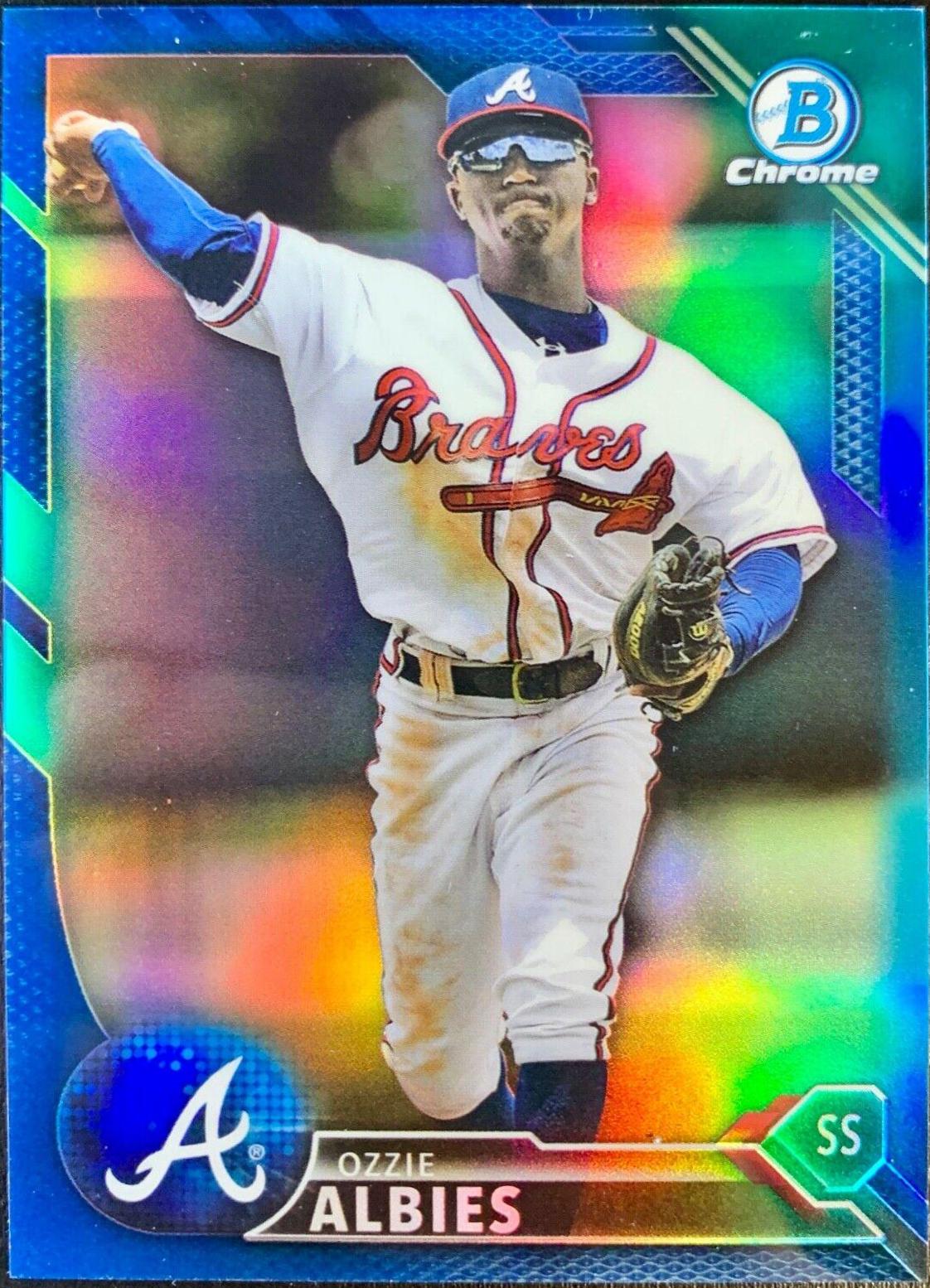 Ozzie Albies [Blue Refractor] #BCP-110