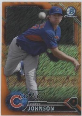 Pierce Johnson [Orange Shimmer Refractor] #BCP-116