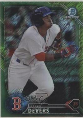 Rafael Devers [Green Shimmer Refractor] #BCP-109