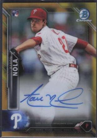 Aaron Nola [Gold Refractor] #CRA-AN