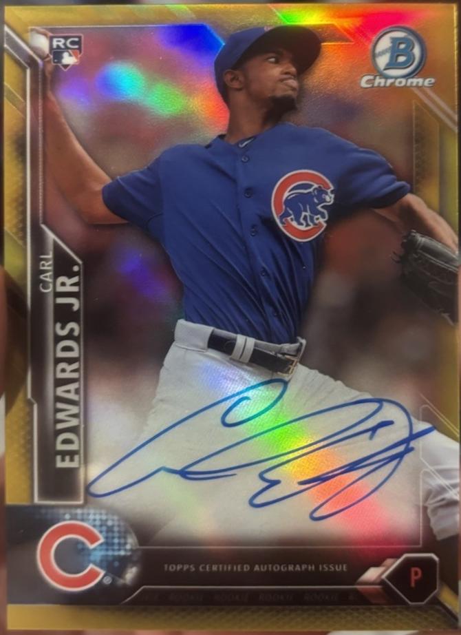 Carl Edwards Jr. [Gold Refractor] #CRA-CE