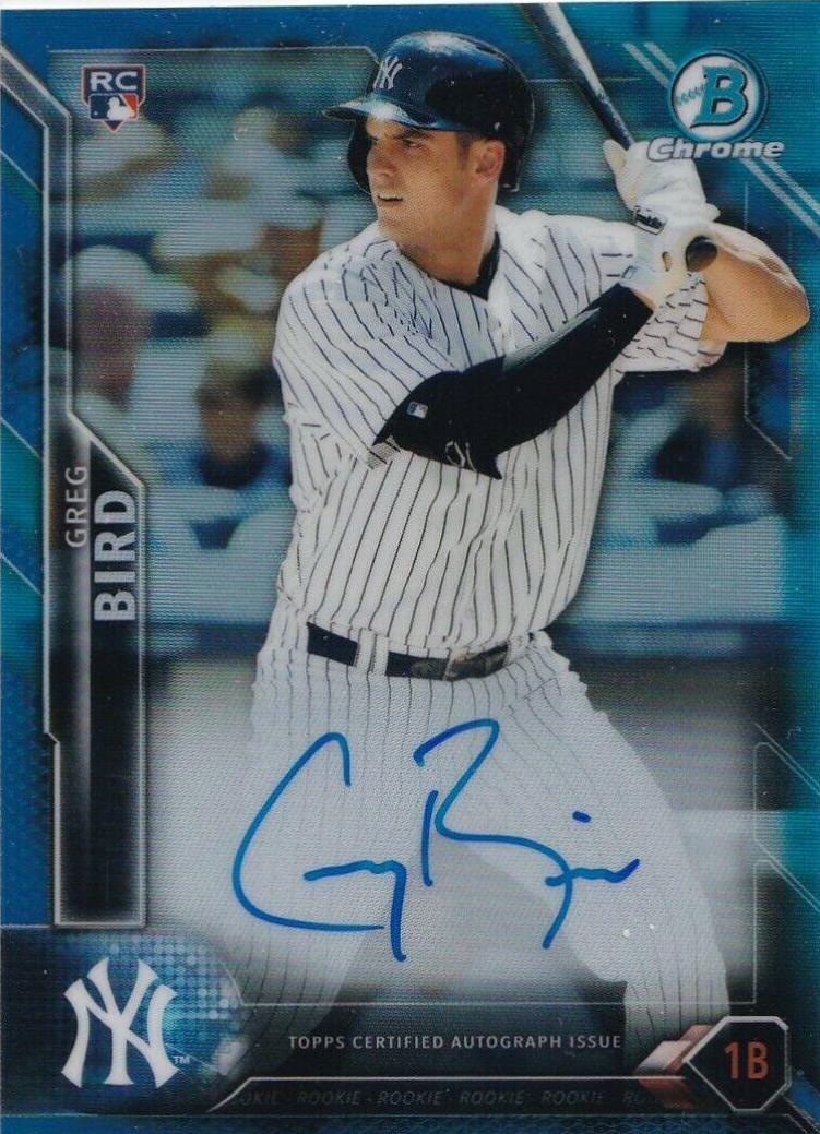 Greg Bird [Blue Refractor] #CRA-GB