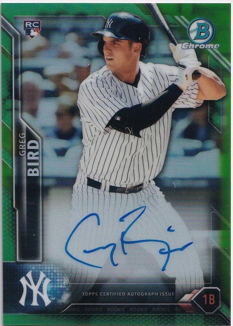 Greg Bird [Green Refractor] #CRA-GB