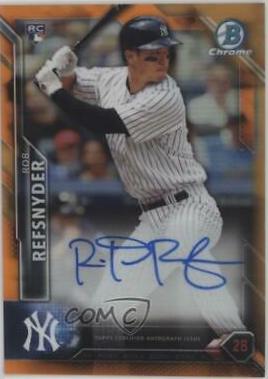 Rob Refsnyder [Orange Refractor] #CRA-RR