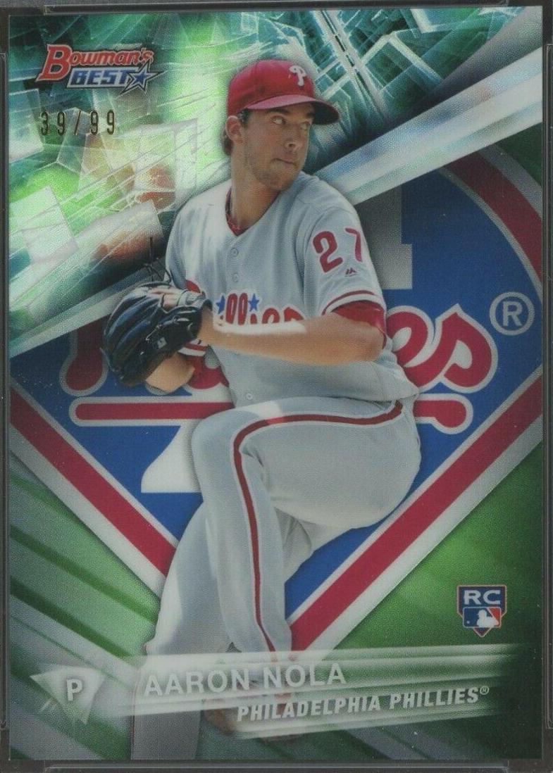 Aaron Nola [Green Refractor] #9