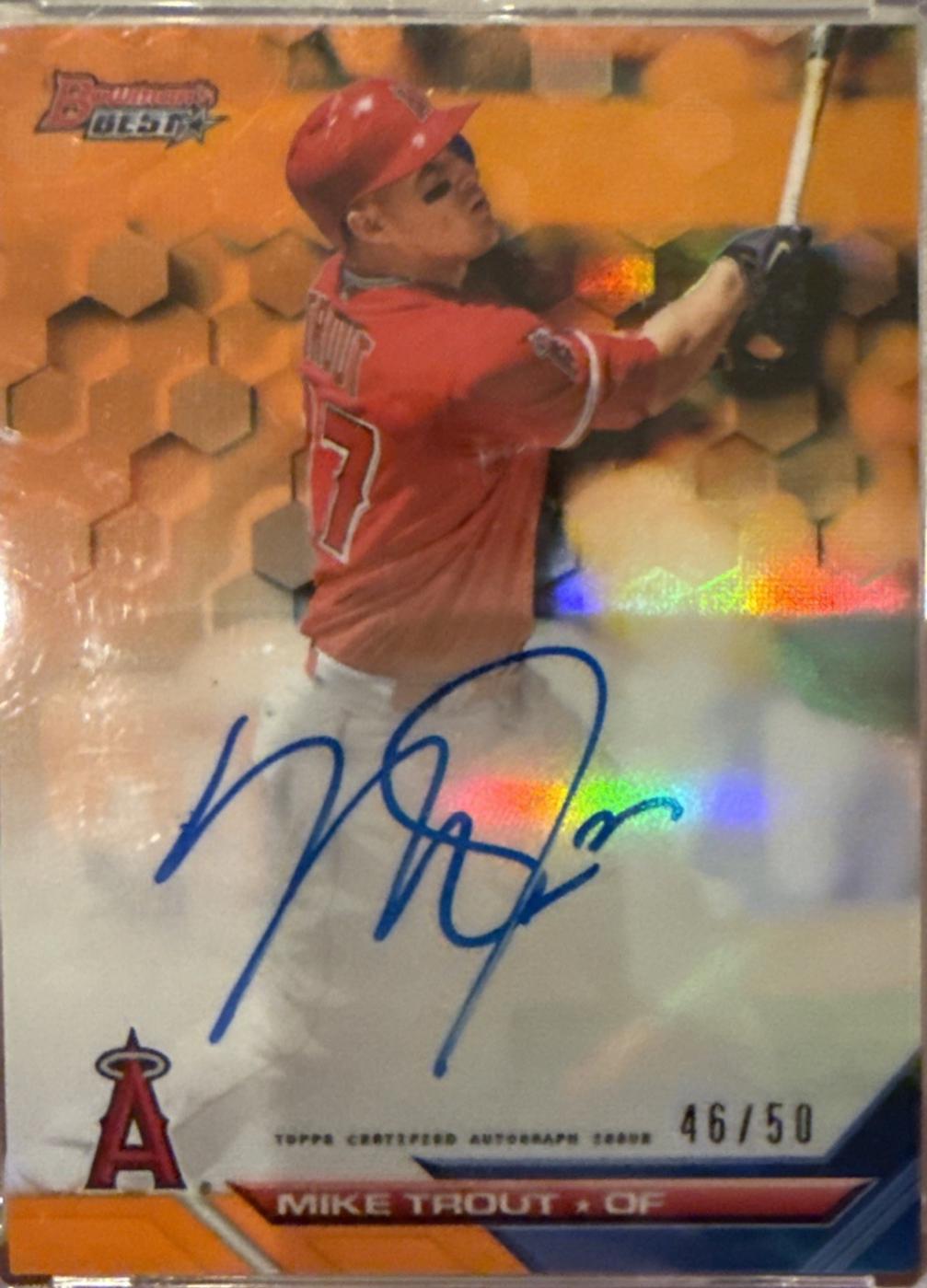 Mike Trout [Orange Refractor] #B16-MT