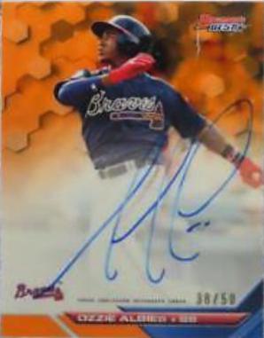 Ozzie Albies [Orange Refractor] #B16-OA