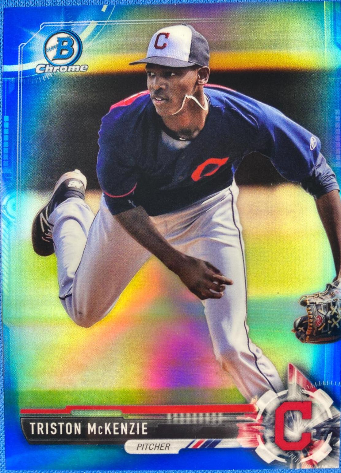 Triston McKenzie [Chrome Blue Refractor /150] ##BCP118