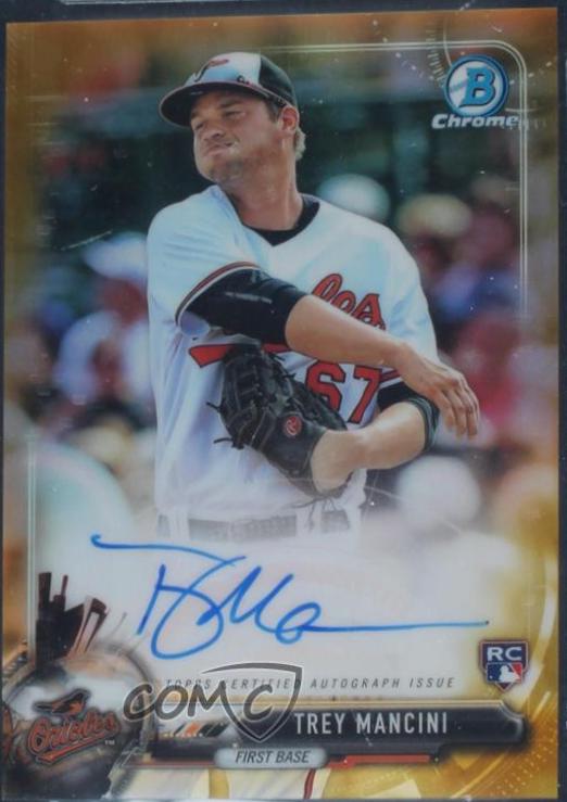 Trey Mancini [Gold Refractor] #BCAR-TM